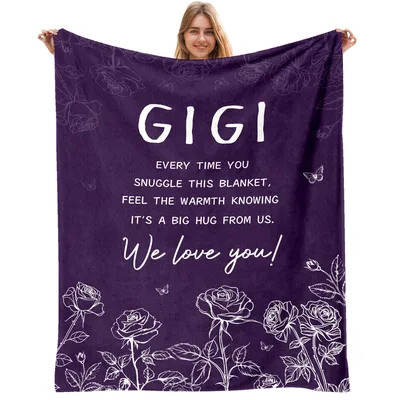 Grandma Gigi Sentimental Blanket Big Hug From Us Design
