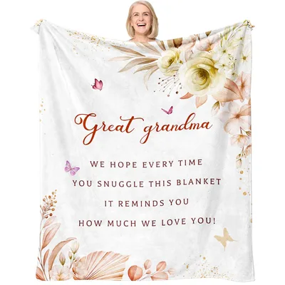 Great Grandma Floral Blanket: A Soft Tribute to Family Love