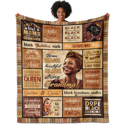 Black Grandma Encouragement Blanket: Celebrate Strength