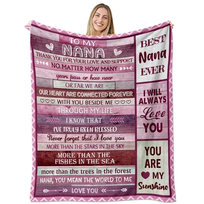 Grandma Love Message Blanket: A Heartfelt Tribute to Nana