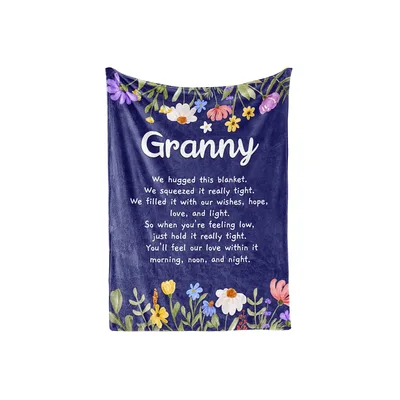 Granny We Hugged Blanket: A Poem of Love and Wildflowers