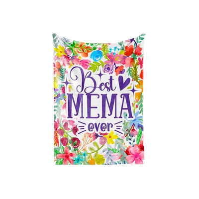 Best Mema Ever Floral Blanket: A Vibrant Gift for Grandma