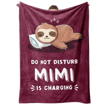 Do Not Disturb Mimi Blanket: Sloth Charging Design for Grandparents