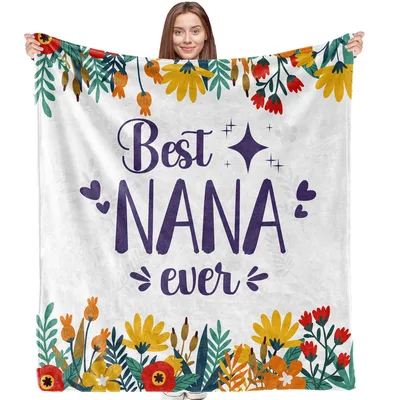 Best Nana Ever Floral Blanket: A Sweet Gift for Grandparents