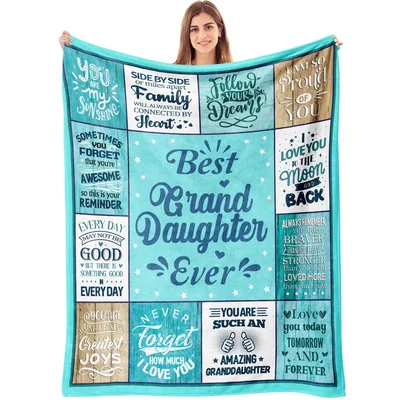 Best Granddaughter Ever Family Blanket: A Quilt of Love and Affection