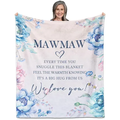 Mawmaw Every Time Blanket: A Floral Gift of Love and Warmth