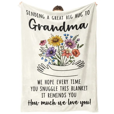 Big Hug to Grandma Blanket: Sending Love with Wildflowers