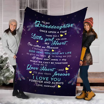 To My Granddaughter Love Always Blanket
