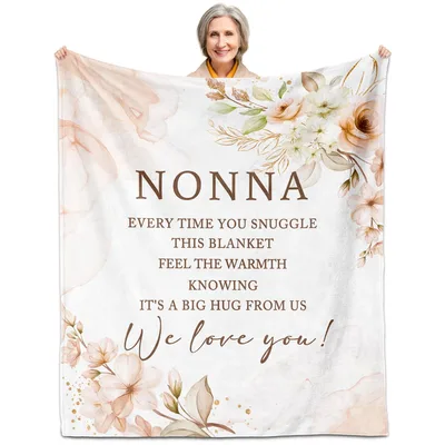 Nonna Every Time Blanket: A Warm Hug in Floral Design