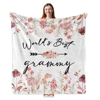World's Best Grammy Florals Blanket: A Floral Tribute to Grandma