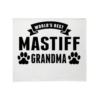 Worlds Best Mastiff Grandma Blanket for Dog Lovers