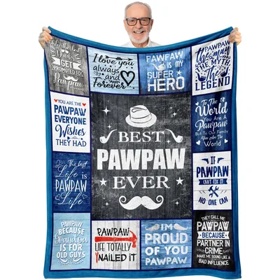 Best Pawpaw Ever Typography Blanket Features Quirky Slogans