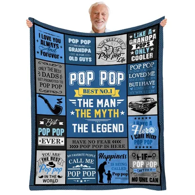 Pop Pop the Man Blanket: The Myth and Legend Design
