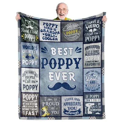 Best Poppy Ever Blanket: A Patchwork of Grandpa Praise