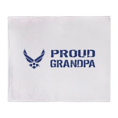 Proud Grandpa Military Emblem Blanket