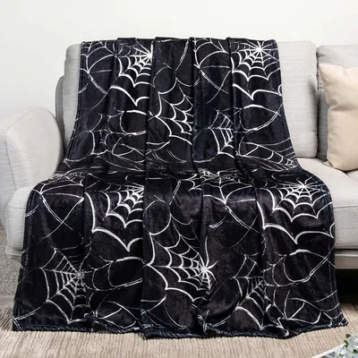 Spider Web Blanket: Gothic Cobweb Design for Halloween