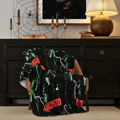 Classic Monster Horror Lightning Blanket Frankenstein Design
