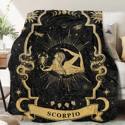 Scorpio Zodiac Moon Constellation Blanket