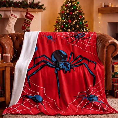 Spider Web Pattern Blanket: Spooky Arachnid Design for Fall