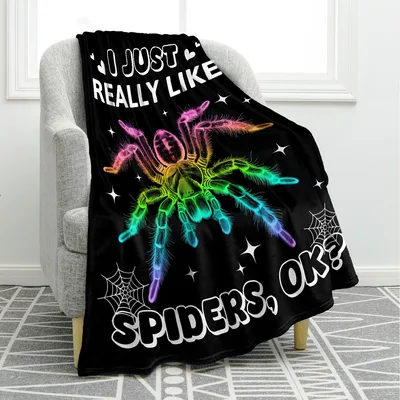 Rainbow Spider Blanket I Just Really Like Spiders