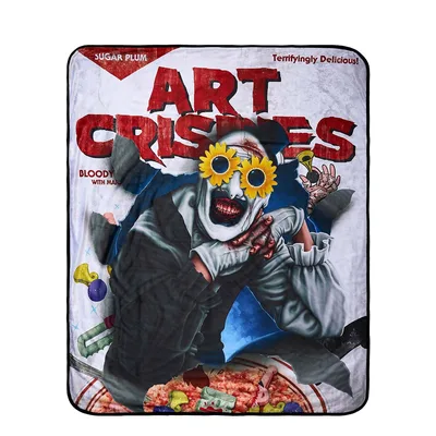 Horror Clown Crisis Poster Blanket: Art Crispies Design
