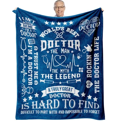 Doctor Stethoscope Heartbeat Blanket