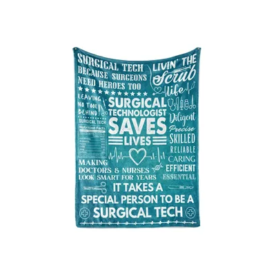 Surgical Tech Nurse Healthcare Blanket for Scrub Life Lovers