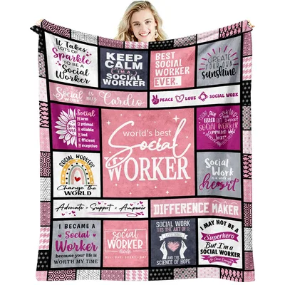 World's Best Social Worker Blanket: A Patchwork of Appreciation