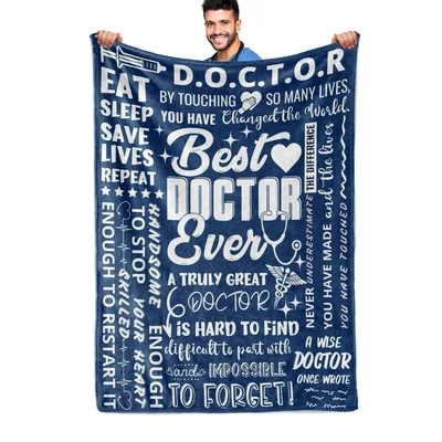 Best Doctor Ever Word Blanket: A Typography Tribute to Medical Heroes