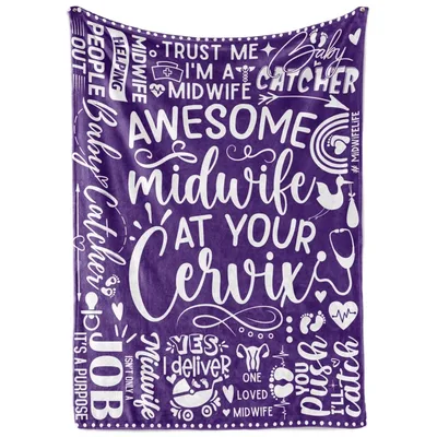 Midwife Nurse Appreciation Blanket