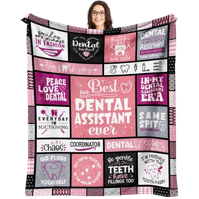 Best Dental Assistant Ever Blanket: Quirky Dental Humor Design