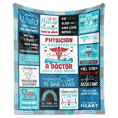 Physician Assistant Medical Blanket Celebrating Healthcare Heroes