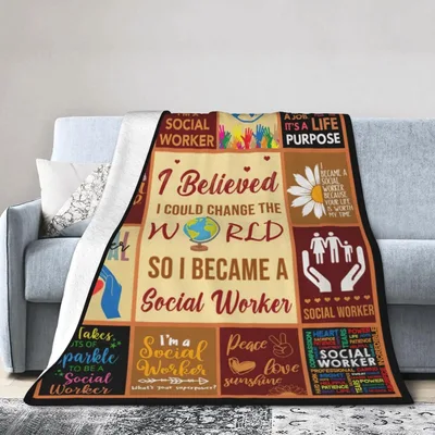 I Believed Blanket: A Social Worker Design Celebrating Career Purpose