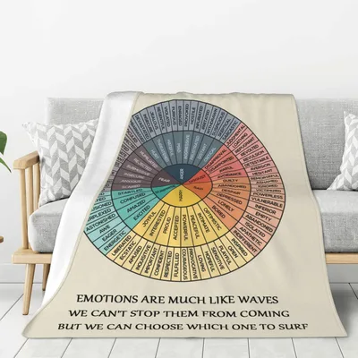 Feelings Wheel Blanket Emotions Are Much Like Waves Chart