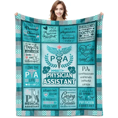 Physician Assistant Word Collage Blanket Celebrating the PA Life