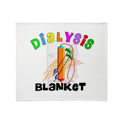 Colorful Dialysis Letters Pencil Blanket: A Fun Healthcare Design