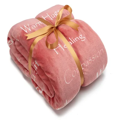 Hugs Blanket With Healing and Compassion Words