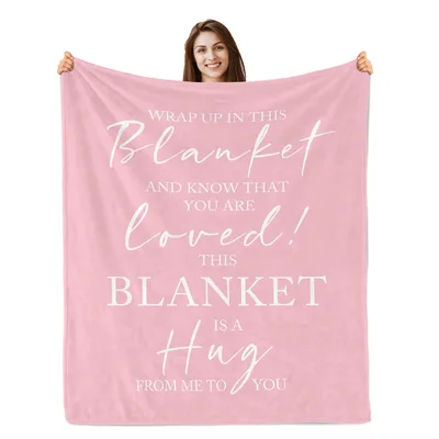 Hug Message Blanket: Wrap Up in This Blanket and Know You Are Loved