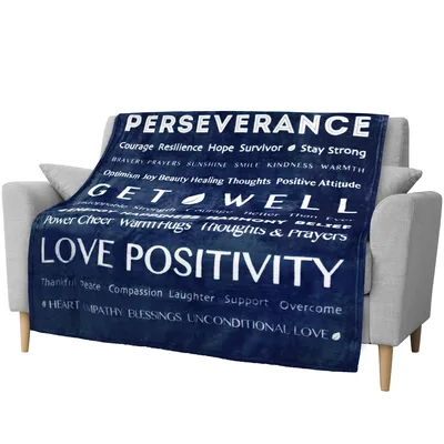 Recovery Wishes Blanket featuring Perseverance