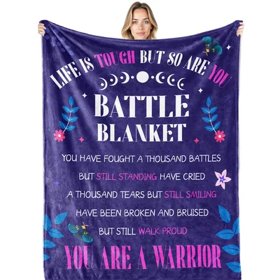 Warrior Strength Blanket: Life Is Tough But So Are You Design