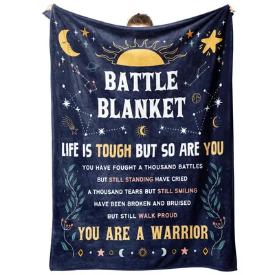Battle Blanket Life Blanket: You Are a Warrior Design
