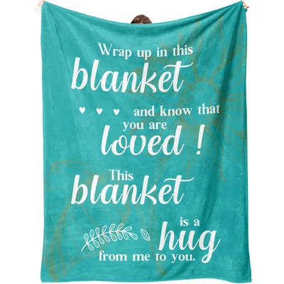 Loved Wrapped in Teal Blanket: A Soft Hug for Recovery