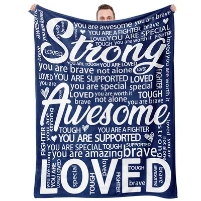 Encouragement Words Inspirational Blanket
