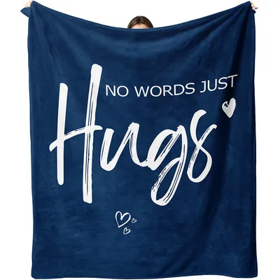 Sympathy Hug Message Blanket: No Words Just Hugs Design