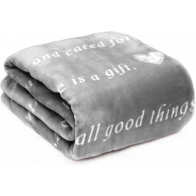 Compassion Healing Thoughts Blanket: Soft Hugs and Cared For Design