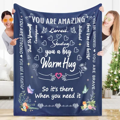 Sending You a Big Warm Hug Blanket for Recovery and Support