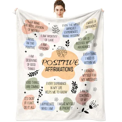 Positive Affirmations Blanket