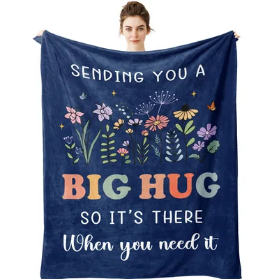 Hug Wildflowers Blanket: Sending You a Big Hug Design