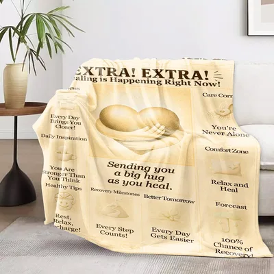 Get Well Hug Newspaper Blanket: A Heartfelt News Report on Healing