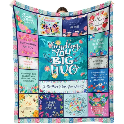 Inspirational Hug Blanket: Sending You a Big Hug Quilt Design